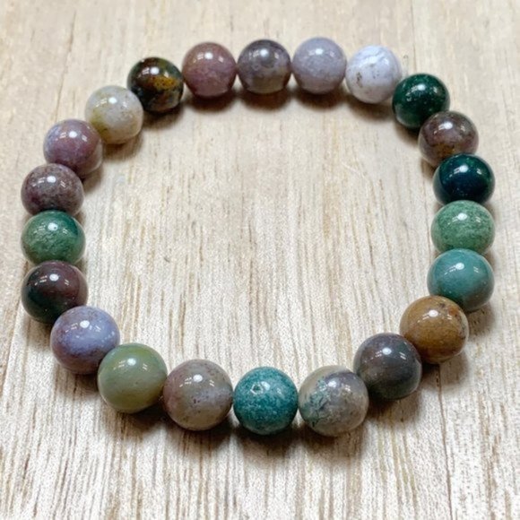 Rainbow Earth Tones Handmade Chakra Bracelet - Picture 4 of 7